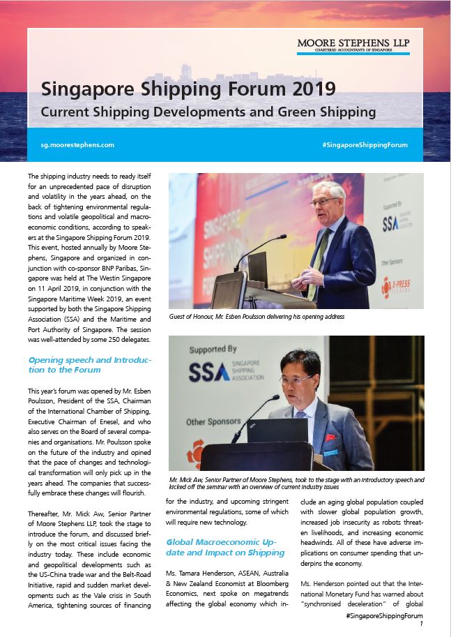 Event_Recap Article - SG Shipping Forum 2019