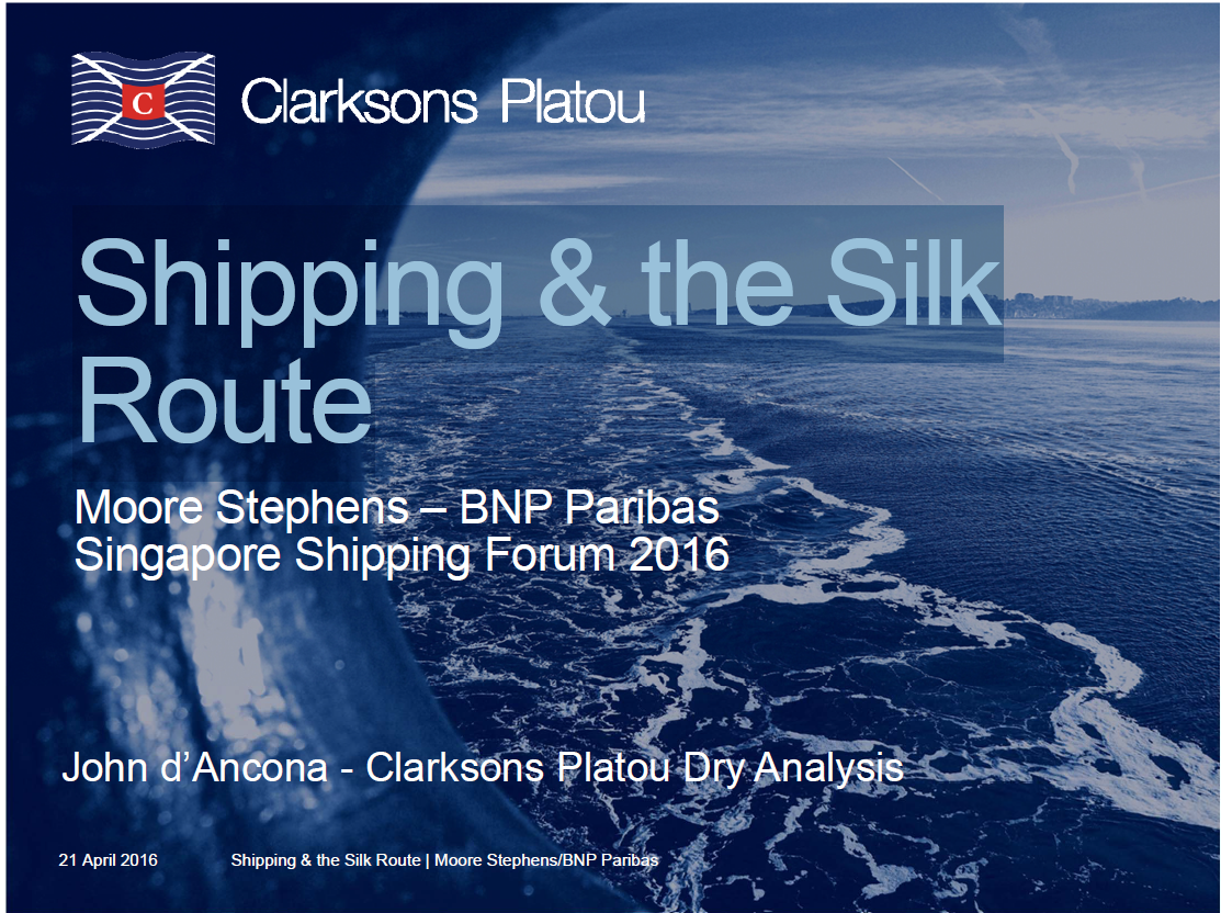Shipping & the Silk Route by Mr. John d