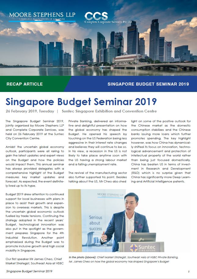 Event_Recap Article - Singapore Budget Seminar 2019